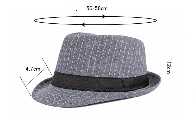 Classic Striped Fedora