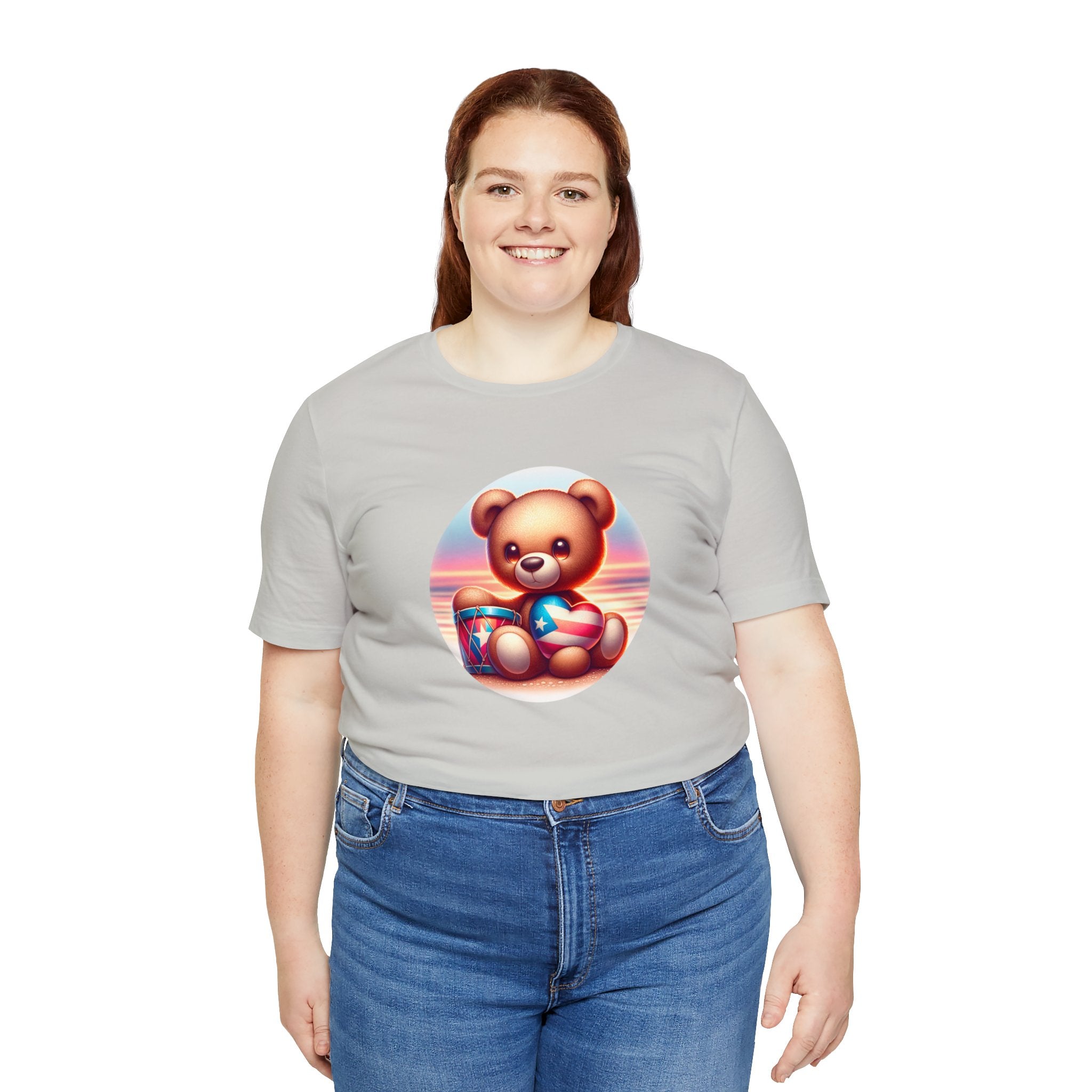 Sunset Teddy Love PR- Unisex Jersey Short Sleeve Tee