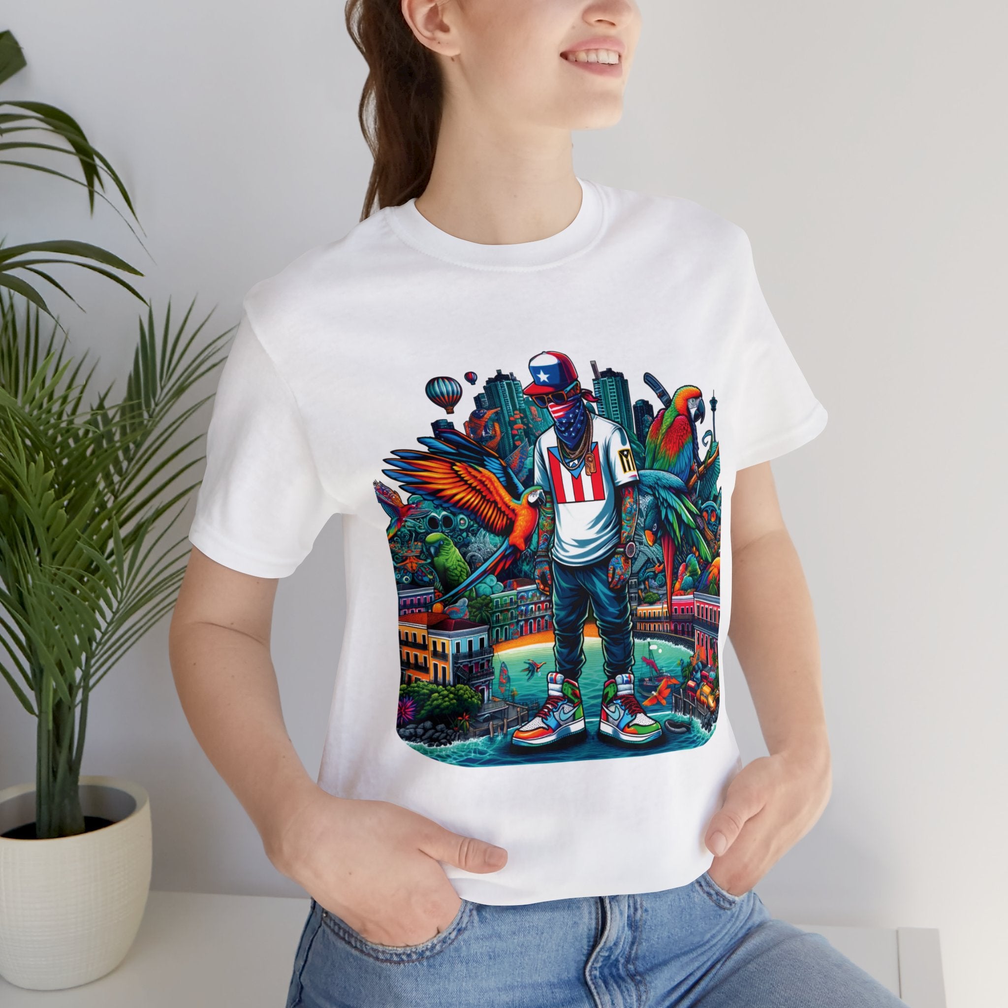 Tropical City Unisex Jersey Short Sleeve Tee