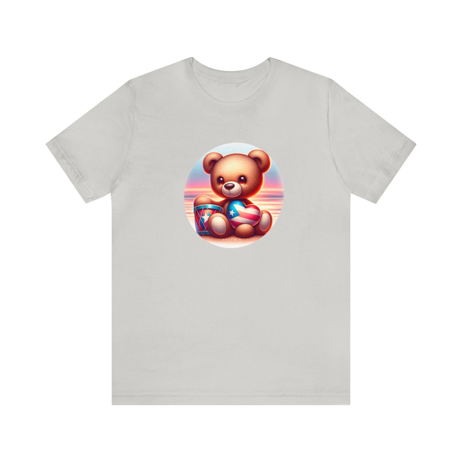 Sunset Teddy Love PR- Unisex Jersey Short Sleeve Tee
