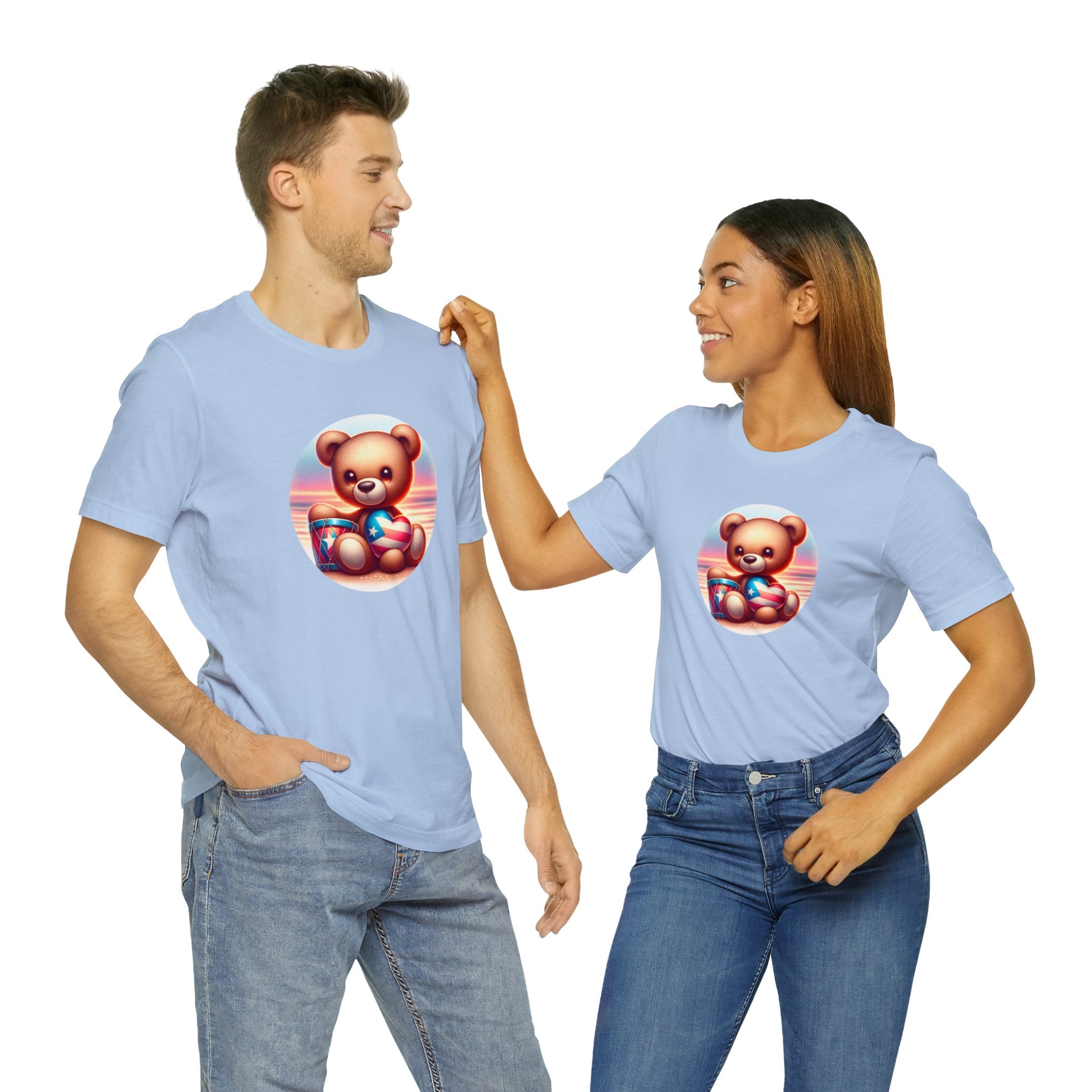 Sunset Teddy Love PR- Unisex Jersey Short Sleeve Tee