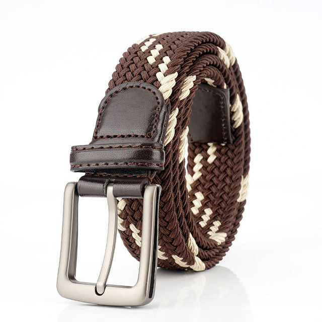 Woven stretch belt
