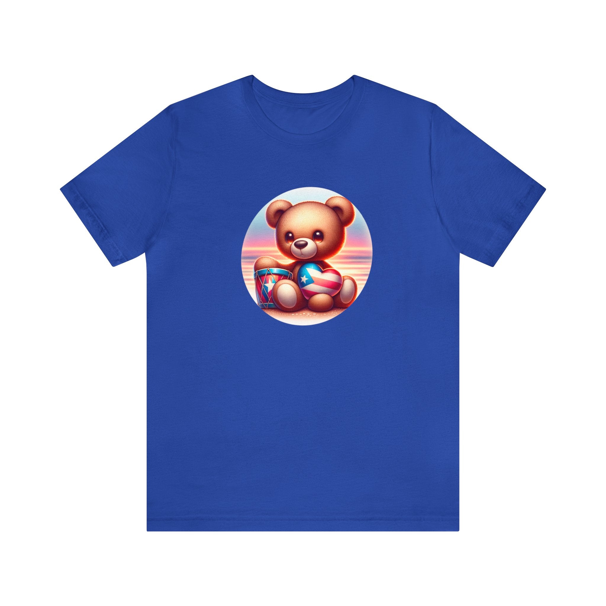 Sunset Teddy Love PR- Unisex Jersey Short Sleeve Tee