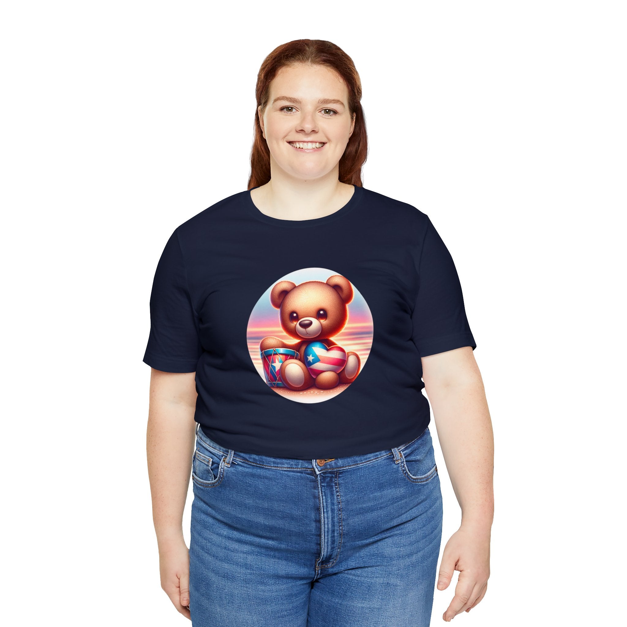 Sunset Teddy Love PR- Unisex Jersey Short Sleeve Tee