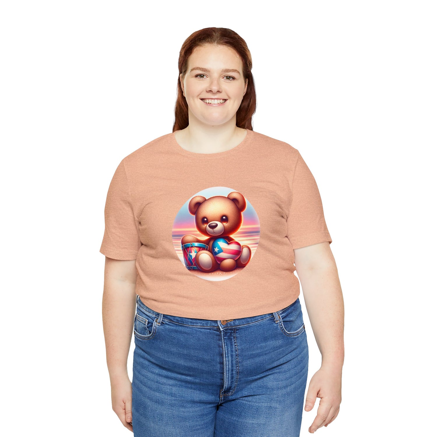 Sunset Teddy Love PR- Unisex Jersey Short Sleeve Tee