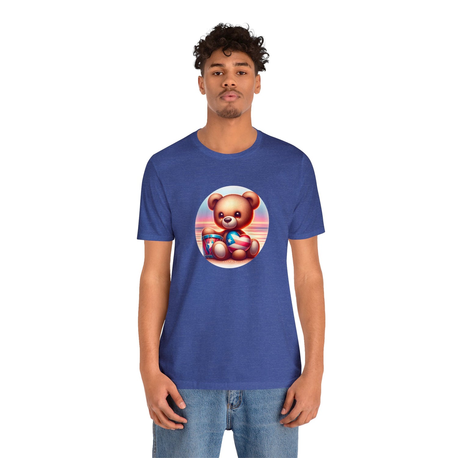 Sunset Teddy Love PR- Unisex Jersey Short Sleeve Tee