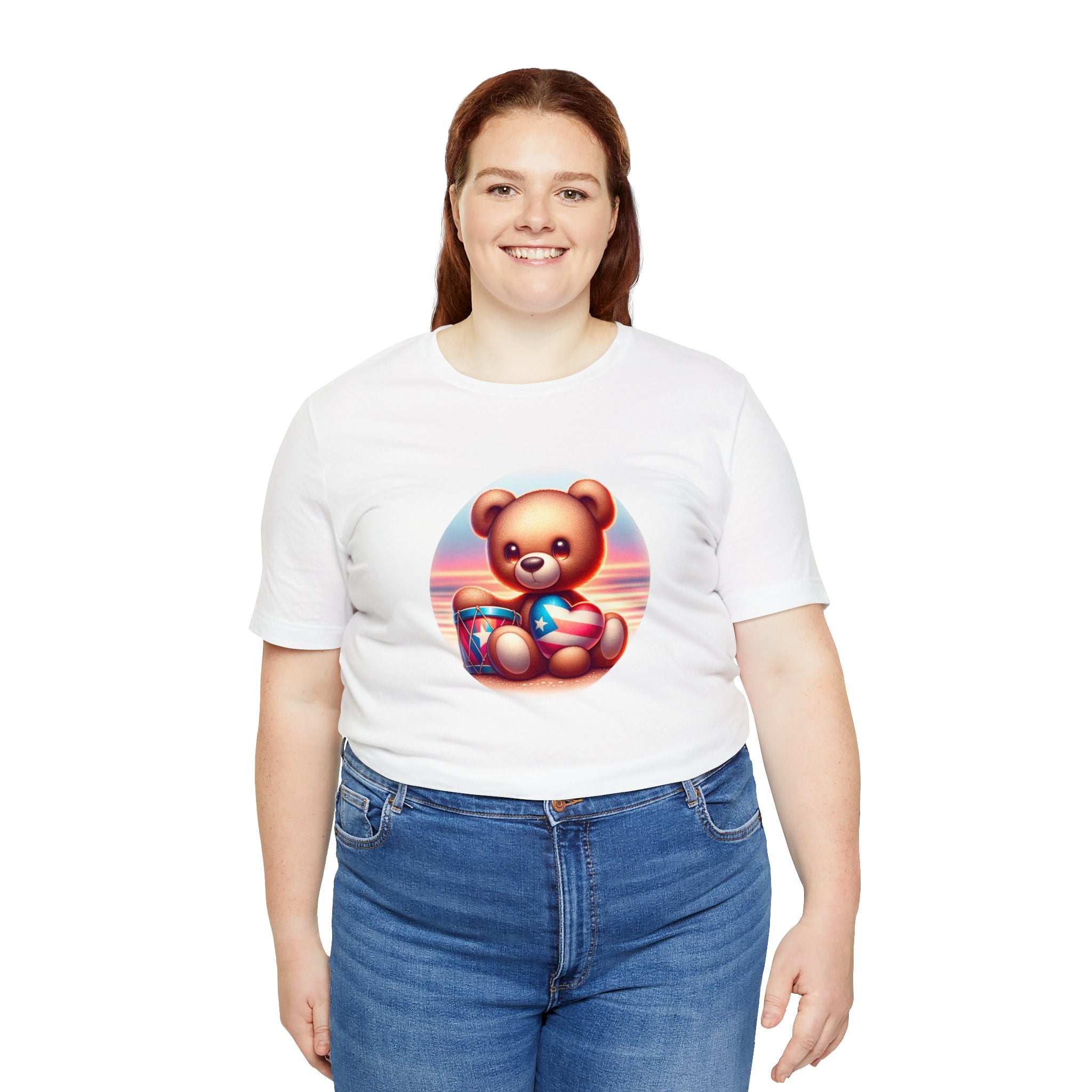 Sunset Teddy Love PR- Unisex Jersey Short Sleeve Tee