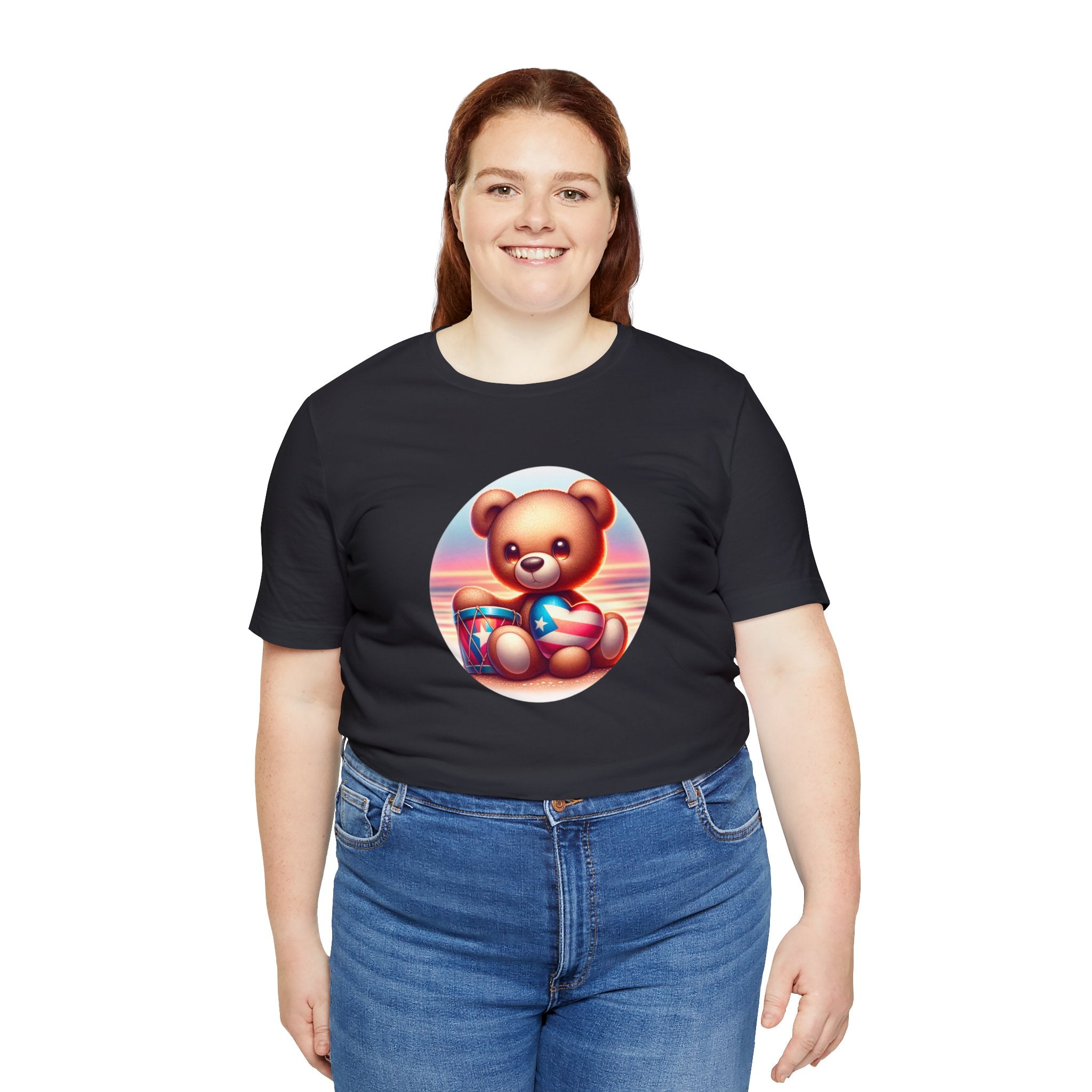 Sunset Teddy Love PR- Unisex Jersey Short Sleeve Tee