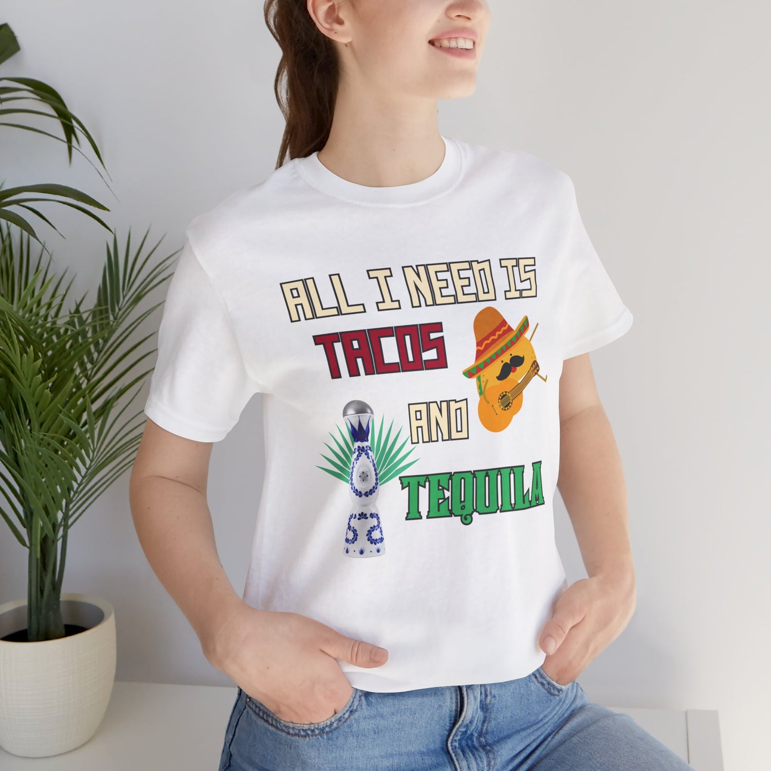 Tacos & Tequila - Unisex Jersey Short Sleeve Tee