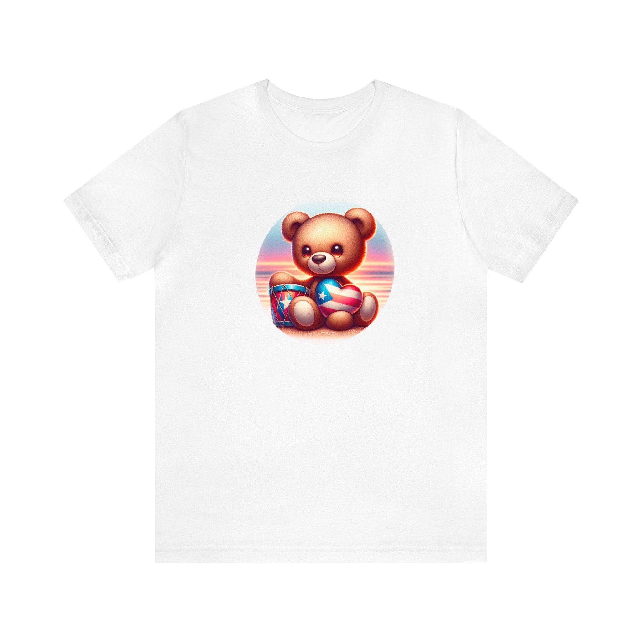 Sunset Teddy Love PR- Unisex Jersey Short Sleeve Tee