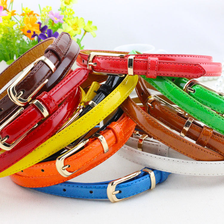Ms. Taobao explosion special offer micro belts candy pin buckle all-match multicolor optional Korean dress pants female