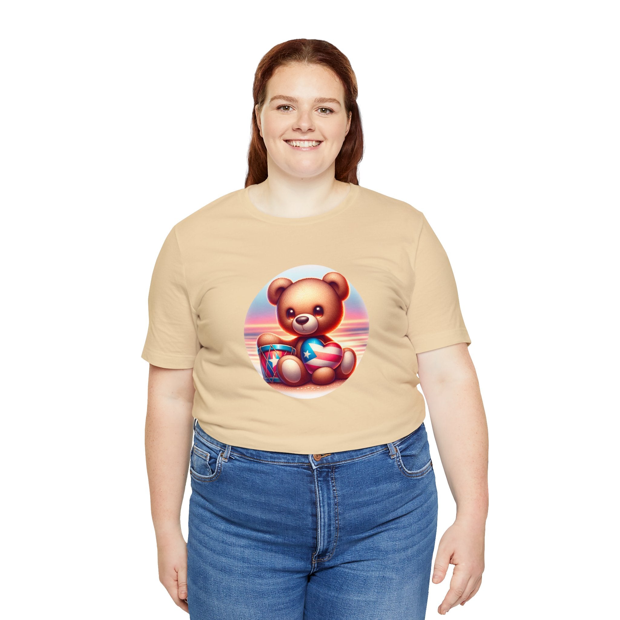 Sunset Teddy Love PR- Unisex Jersey Short Sleeve Tee