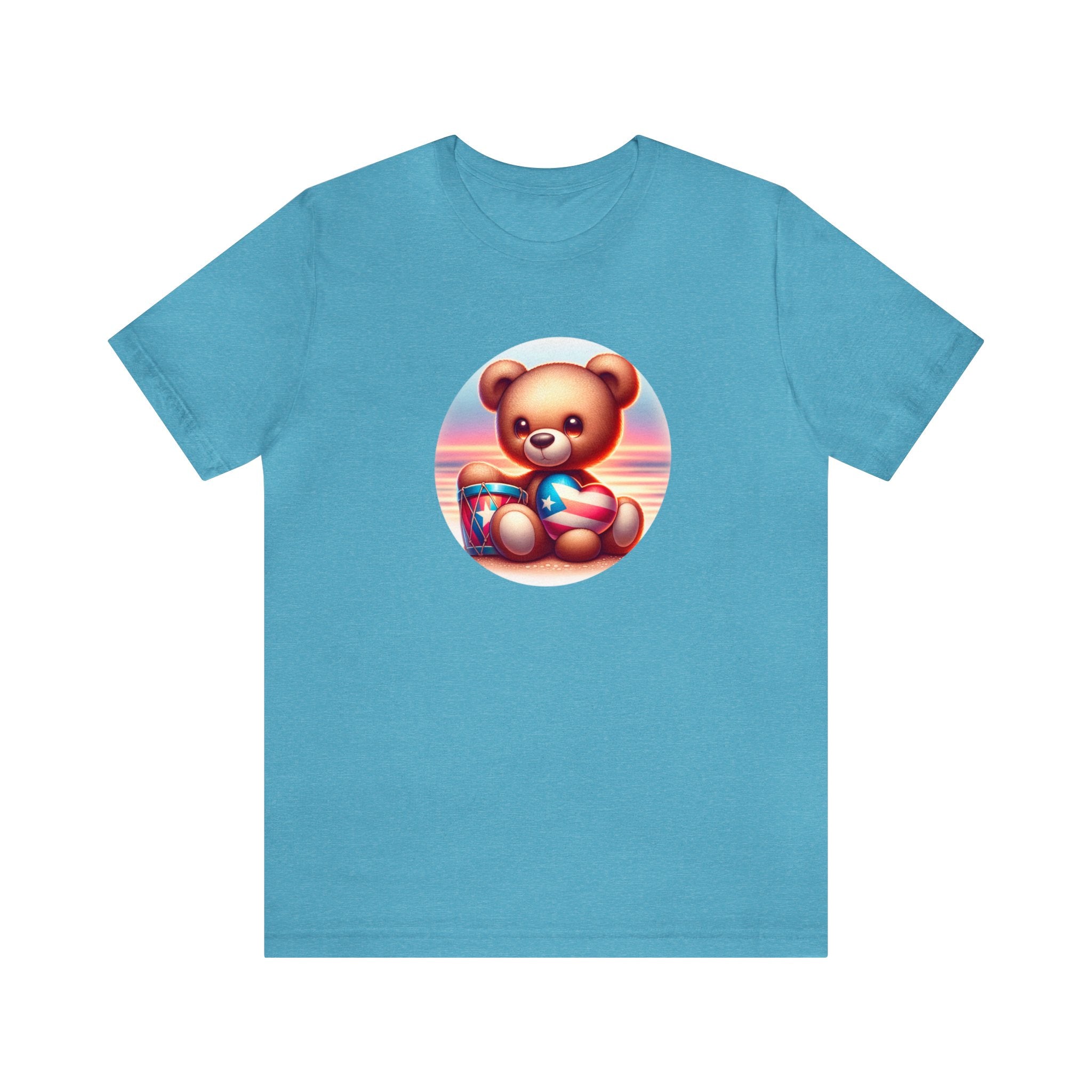 Sunset Teddy Love PR- Unisex Jersey Short Sleeve Tee