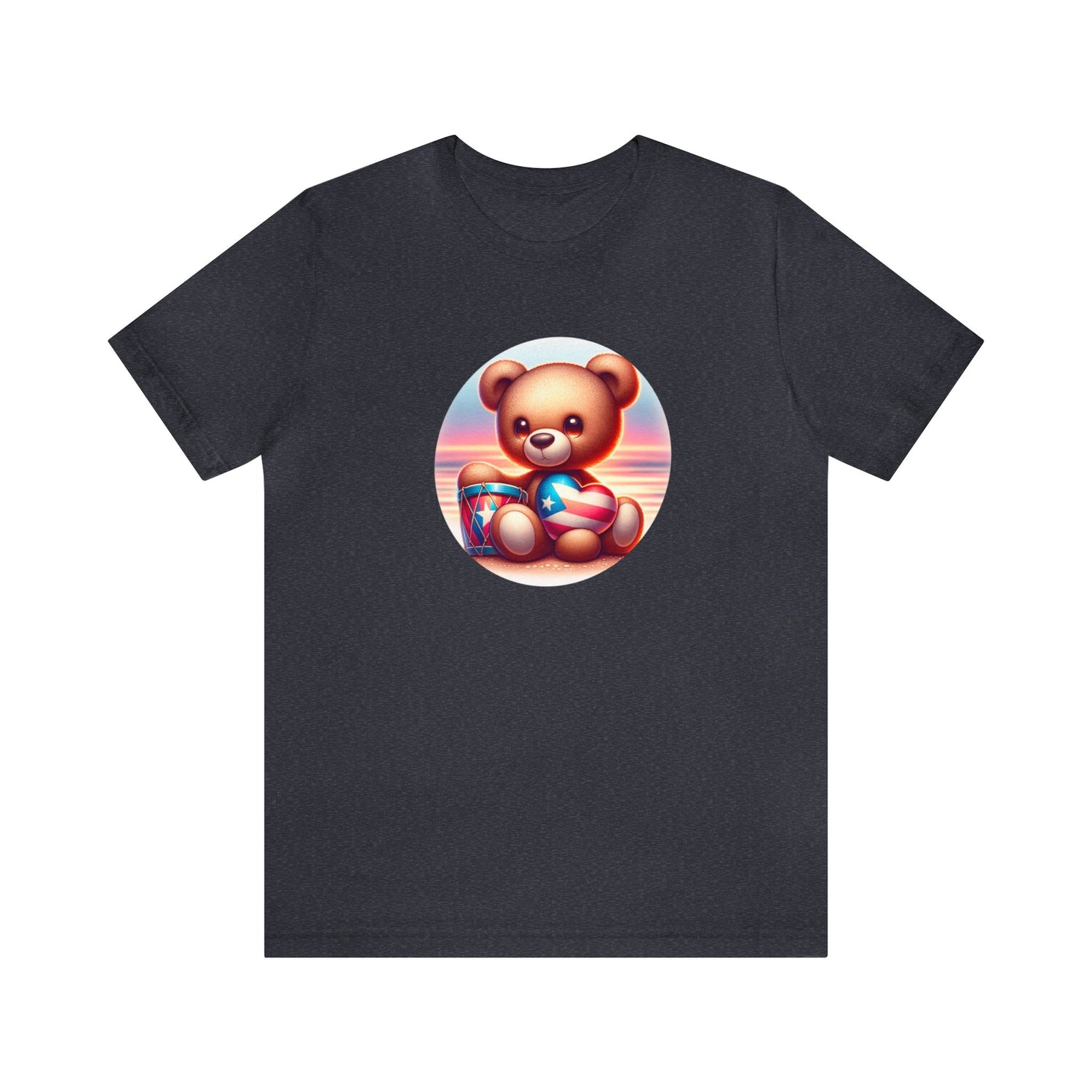 Sunset Teddy Love PR- Unisex Jersey Short Sleeve Tee