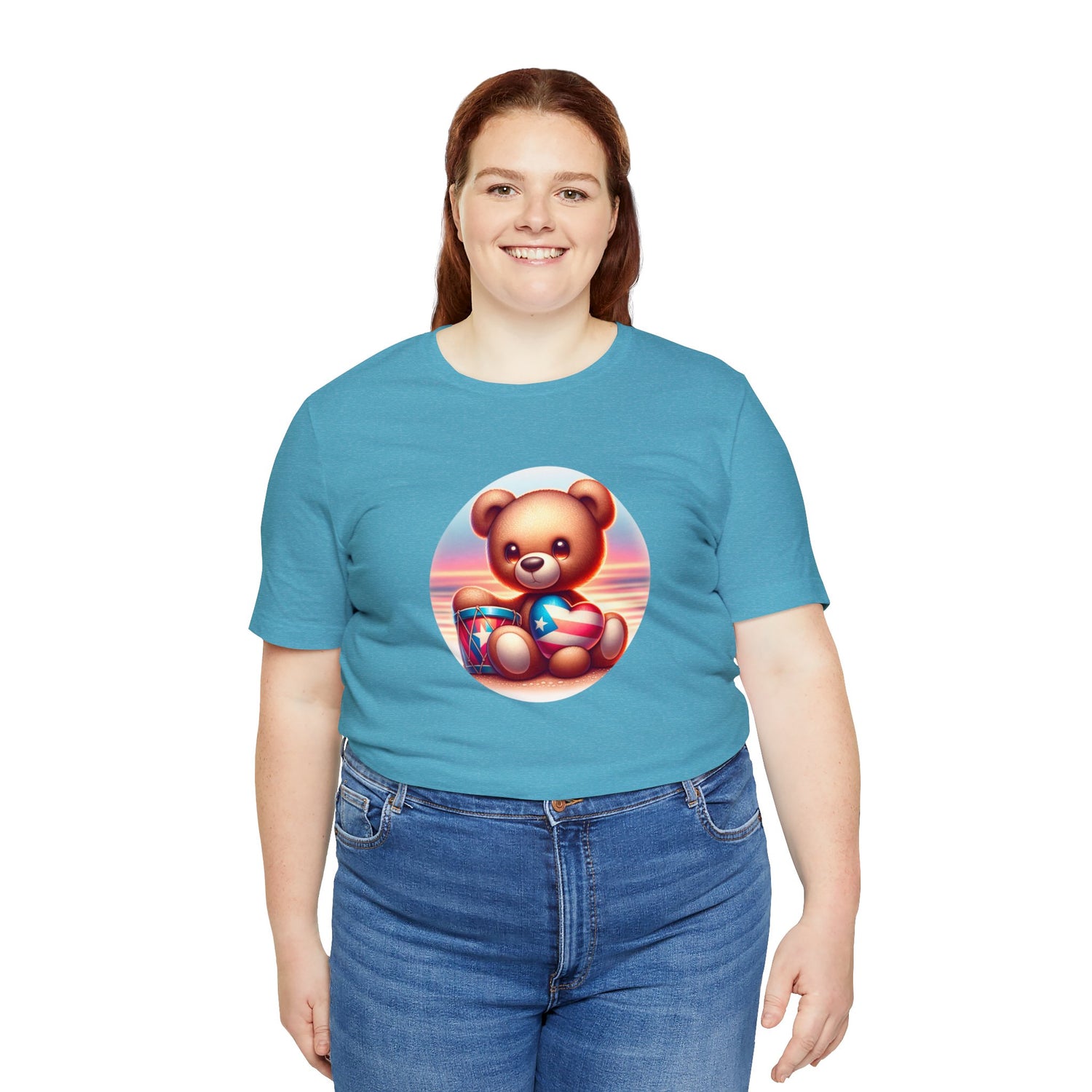 Sunset Teddy Love PR- Unisex Jersey Short Sleeve Tee