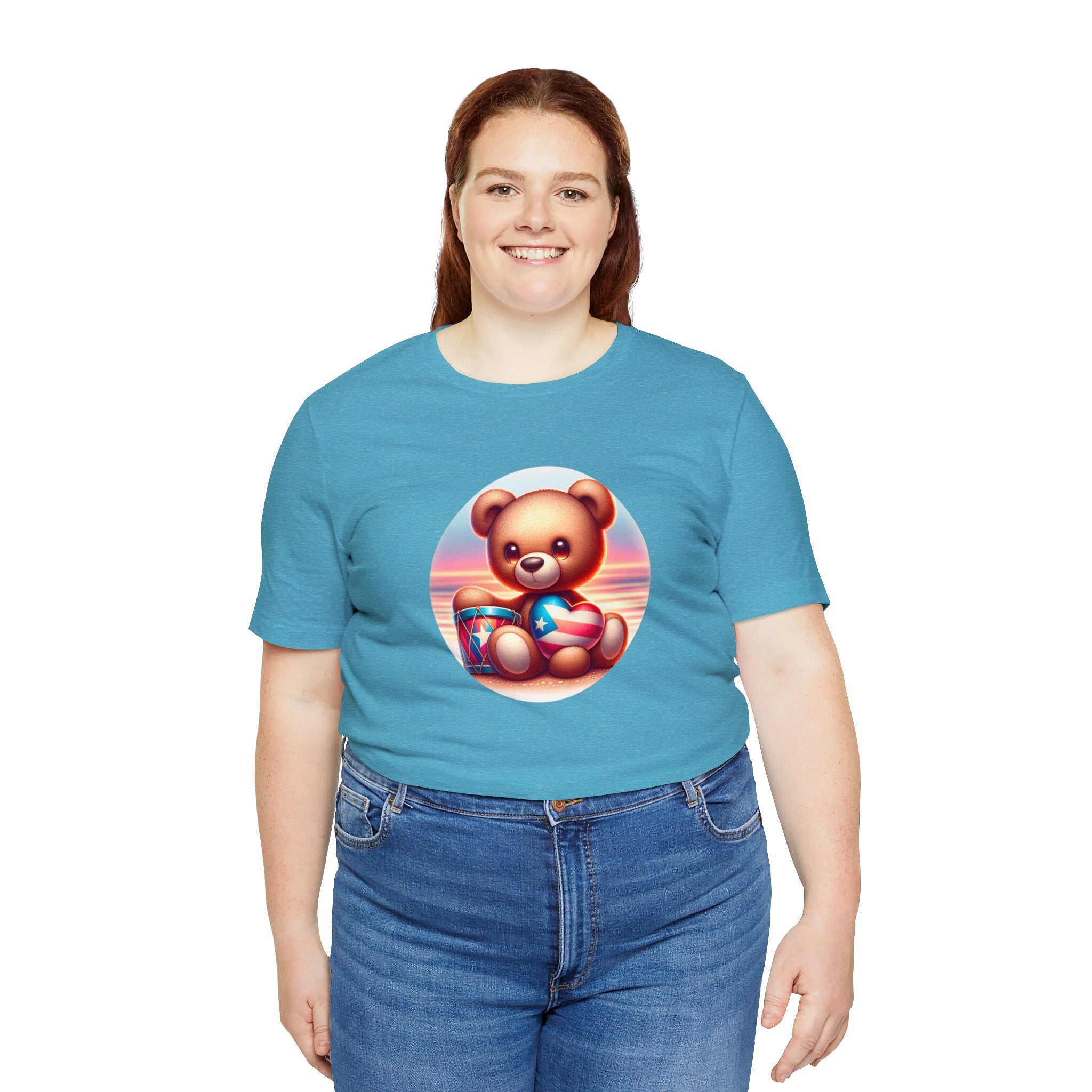 Sunset Teddy Love PR- Unisex Jersey Short Sleeve Tee