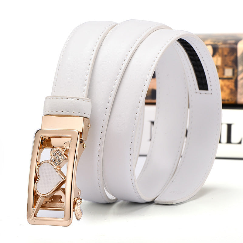 Casual All-Match Automatic Buckle Belt Women&