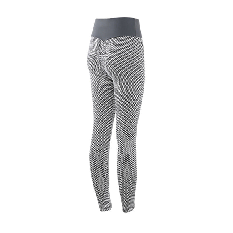 Plaid Leggings Fitness Yoga Pants Women&