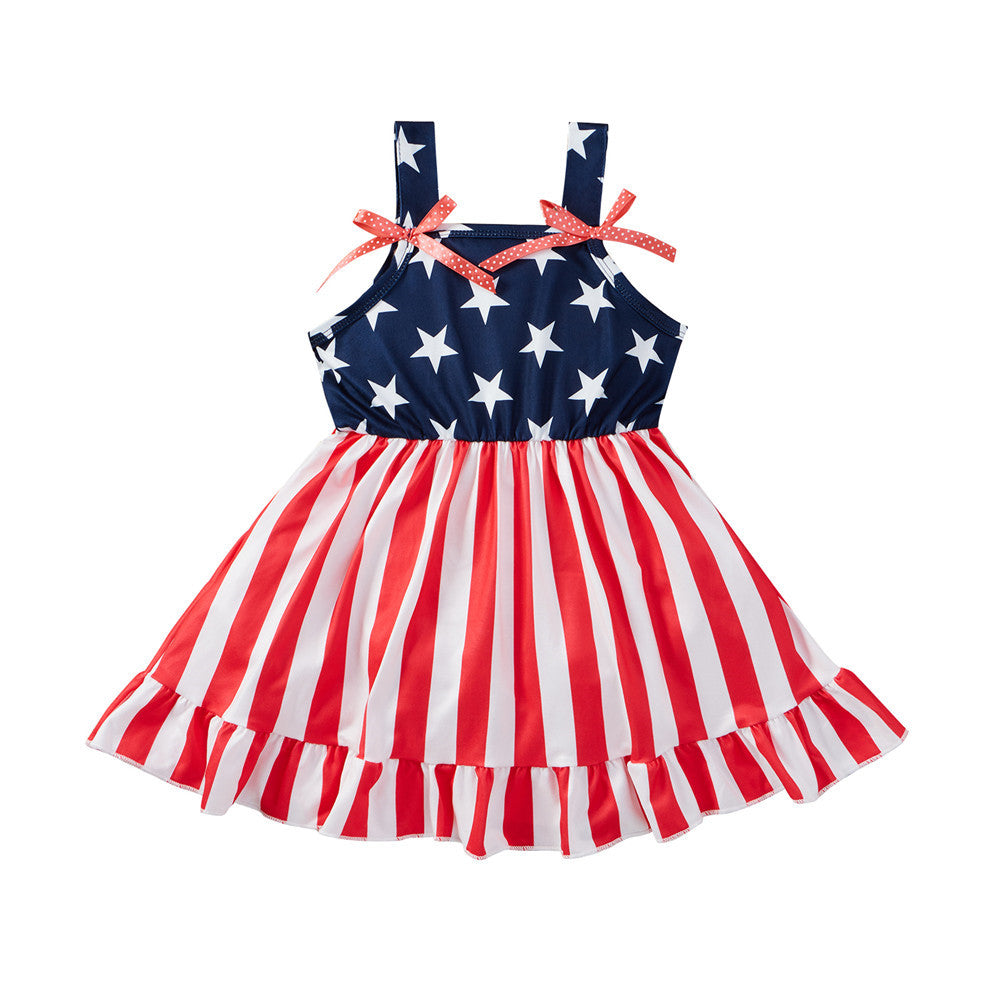 New Independence Day Sling Dress 4th Of July