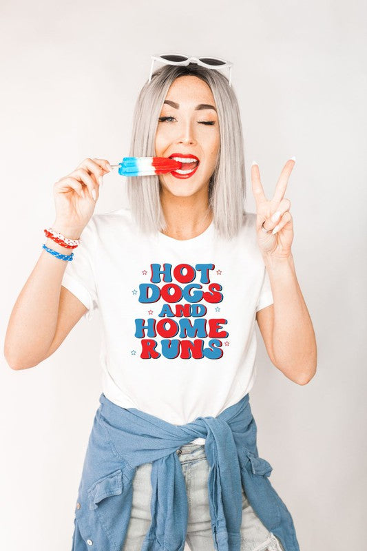 Hot Dogs and Home Runs Crew Softstyle Tee