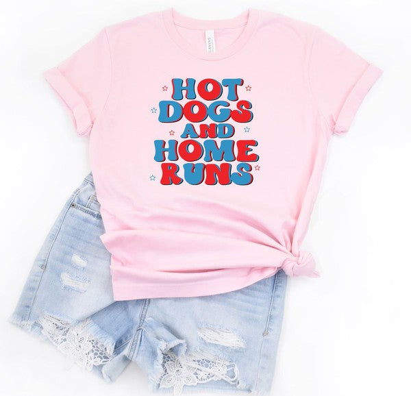 Hot Dogs and Home Runs Crew Softstyle Tee