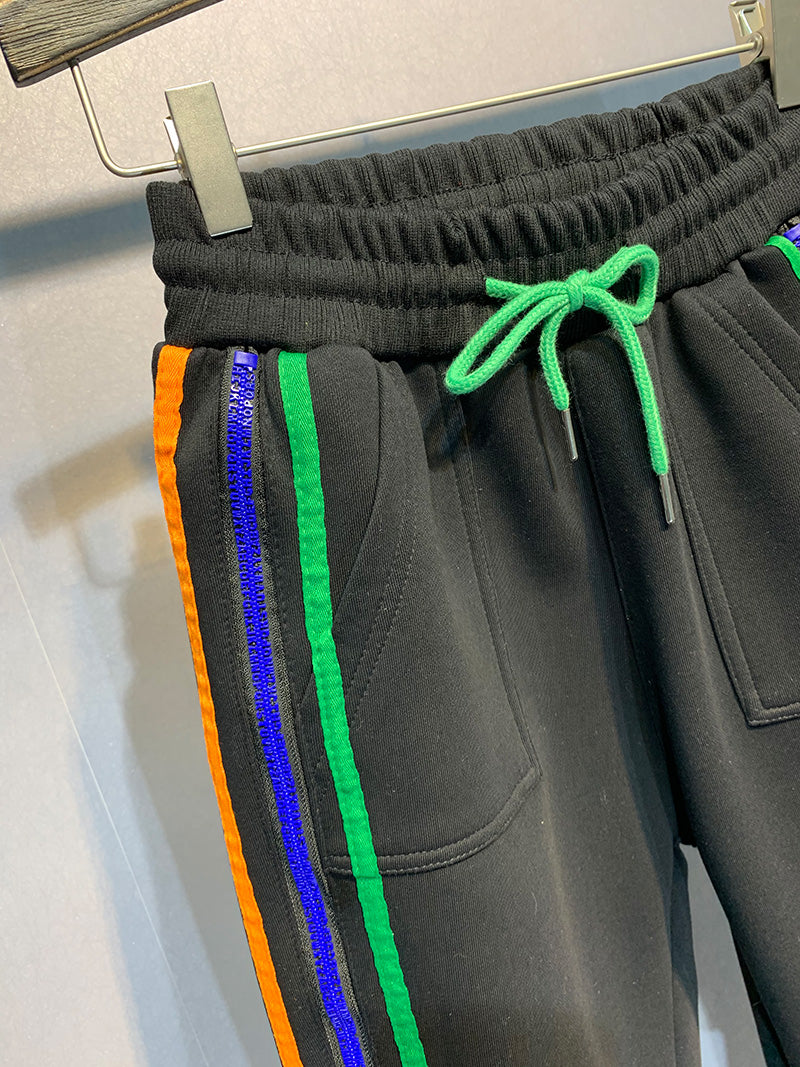 Zippered European cargo trousers