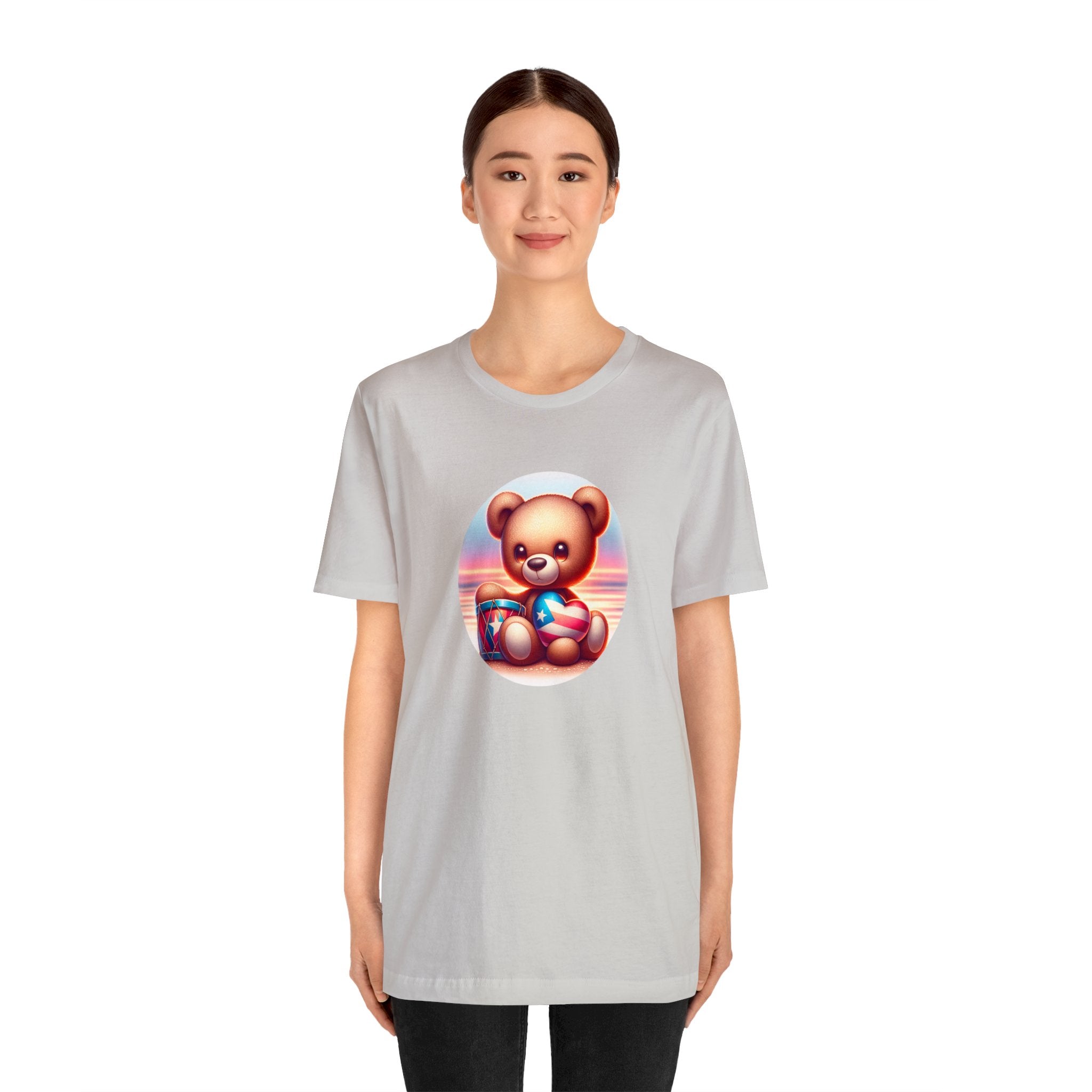 Sunset Teddy Love PR- Unisex Jersey Short Sleeve Tee