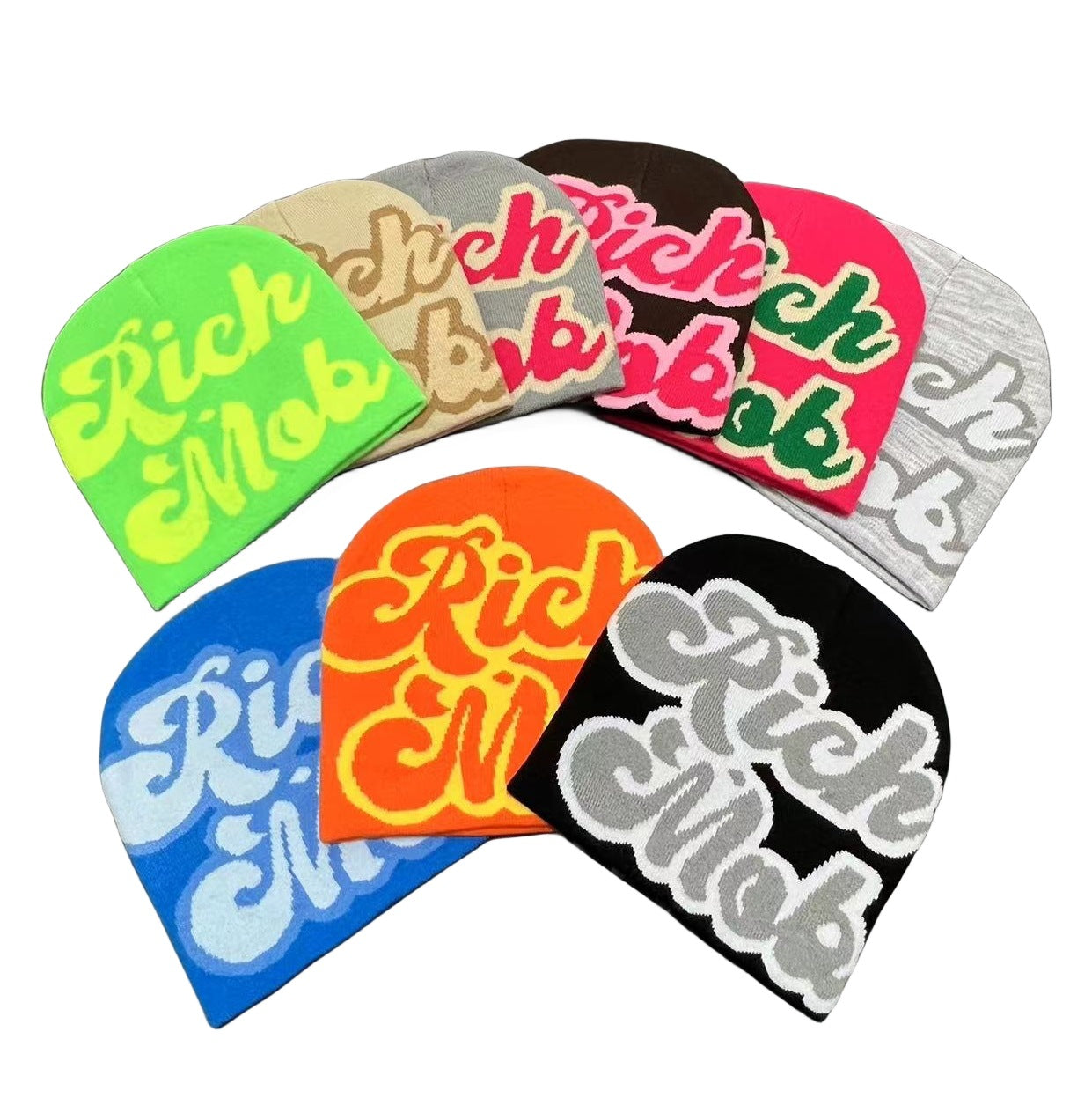 "Rich Mob" Knitted Beanies