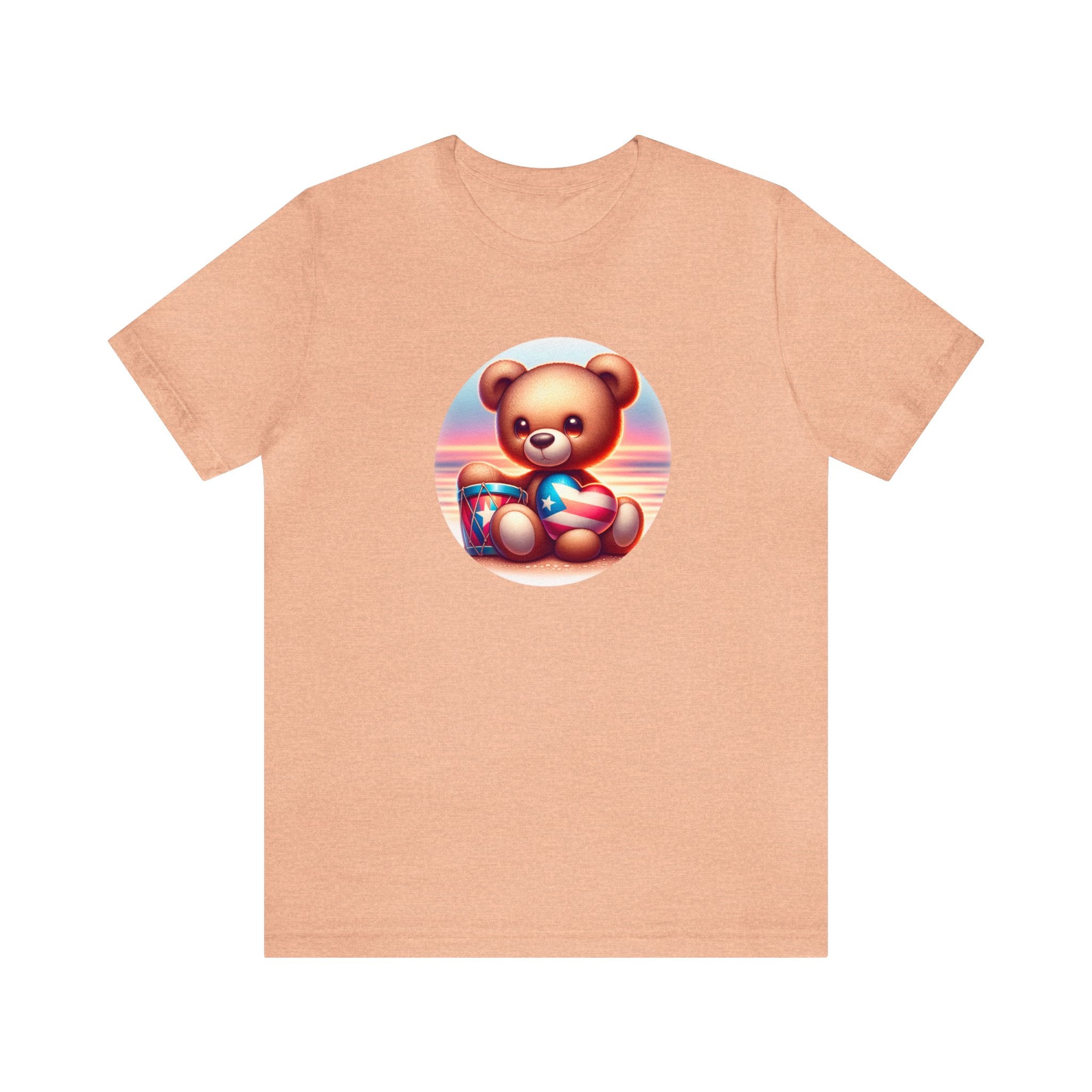 Sunset Teddy Love PR- Unisex Jersey Short Sleeve Tee