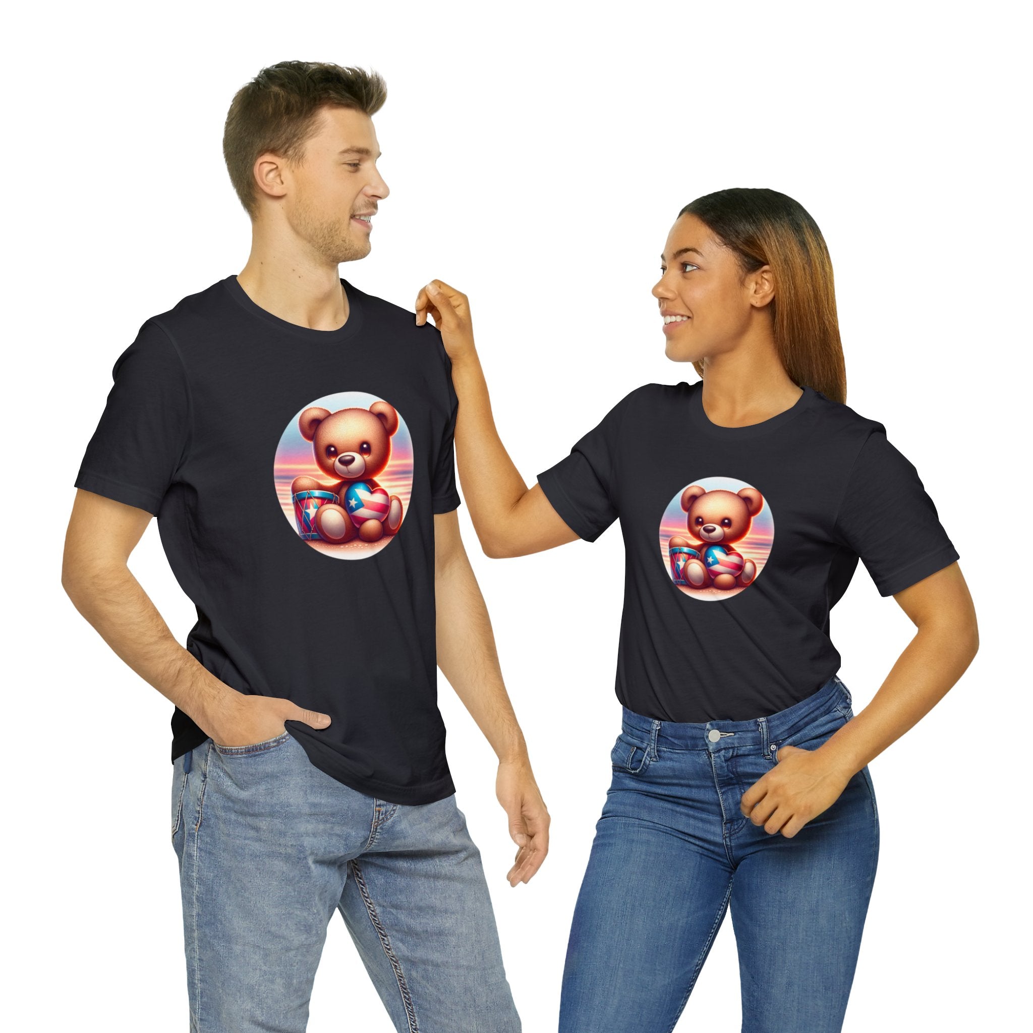 Sunset Teddy Love PR- Unisex Jersey Short Sleeve Tee