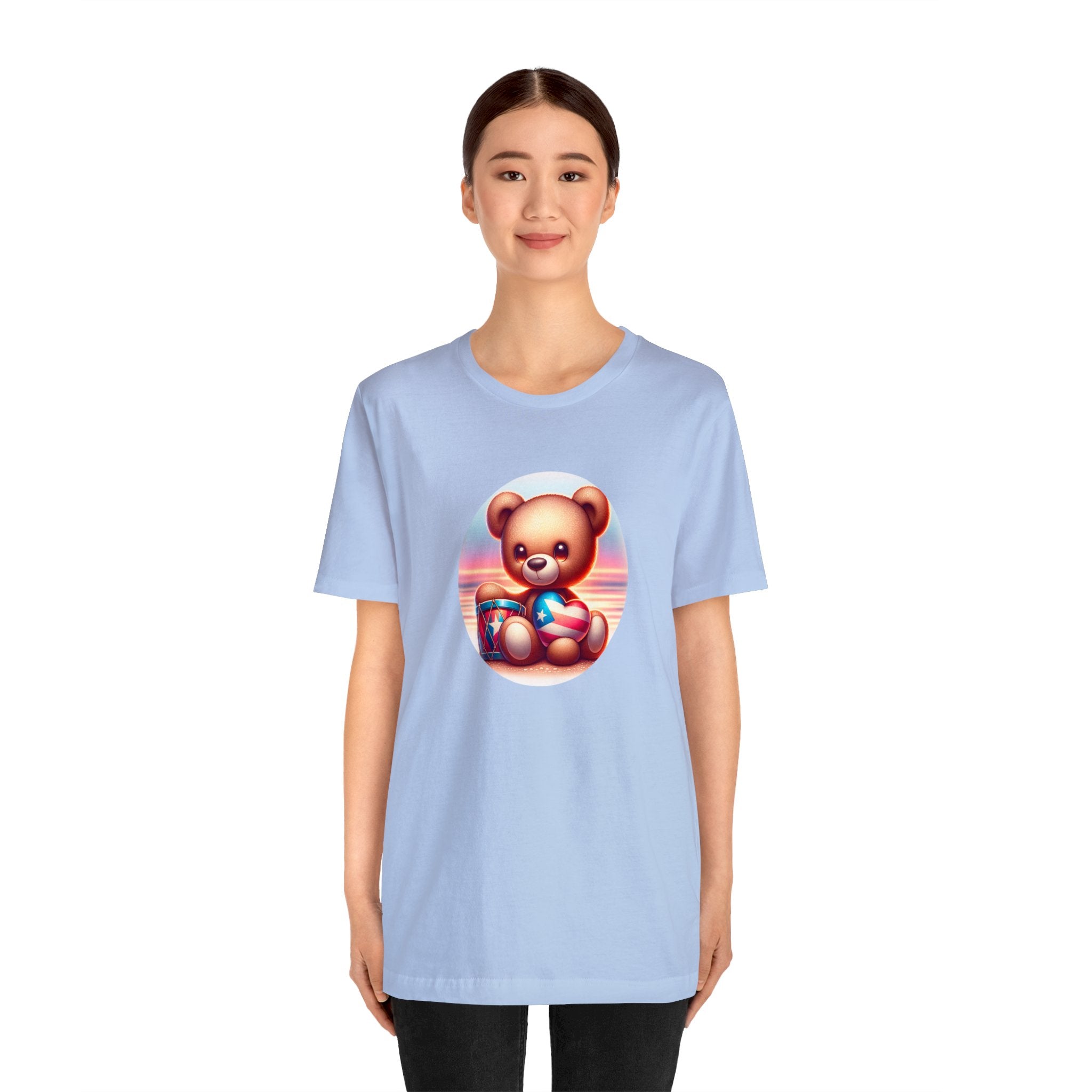 Sunset Teddy Love PR- Unisex Jersey Short Sleeve Tee