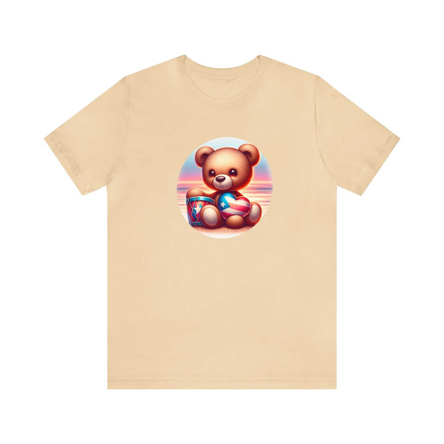 Sunset Teddy Love PR- Unisex Jersey Short Sleeve Tee