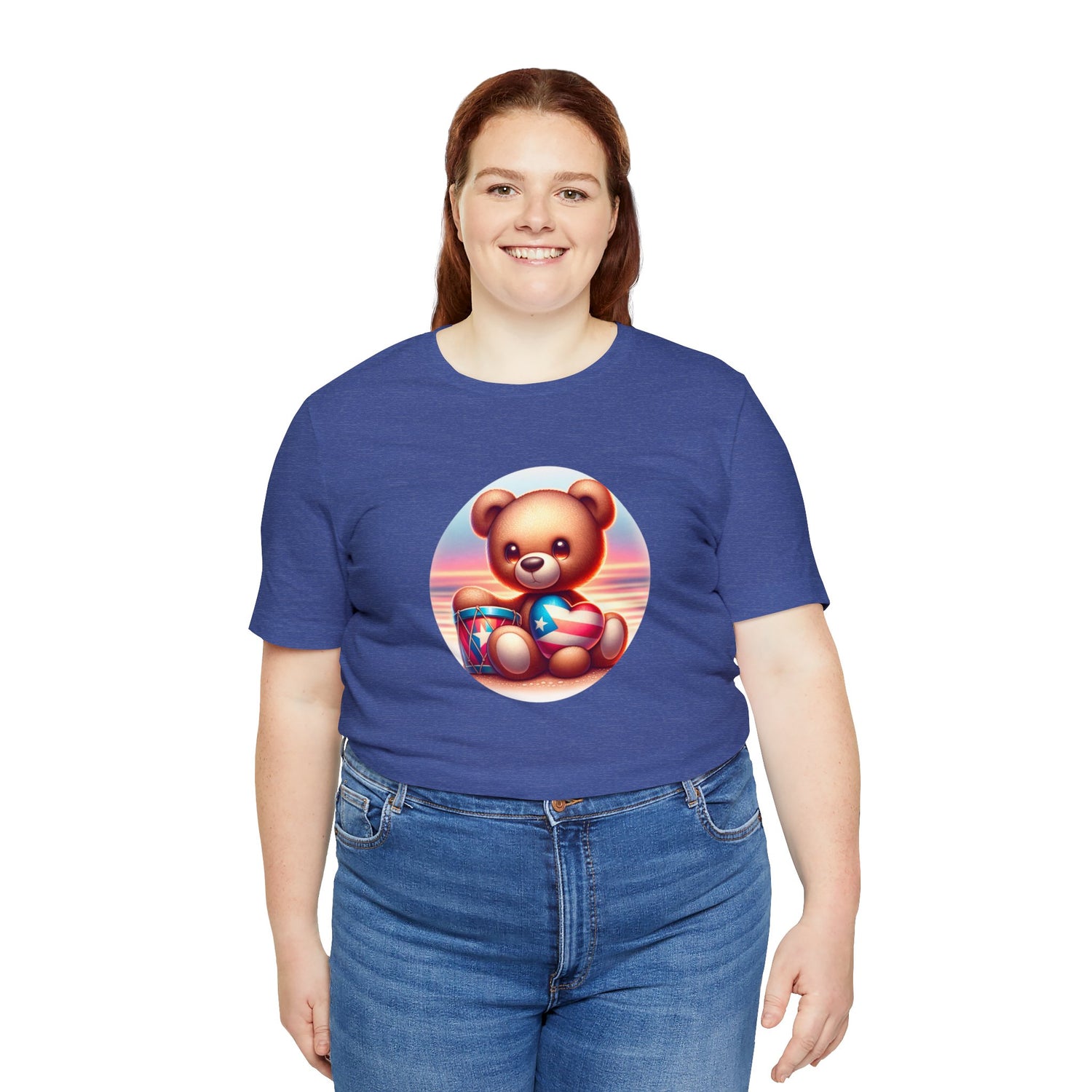 Sunset Teddy Love PR- Unisex Jersey Short Sleeve Tee