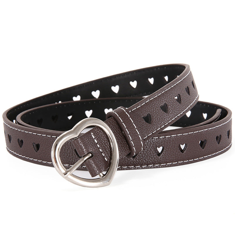 Simple And Versatile Girls Leather Belt