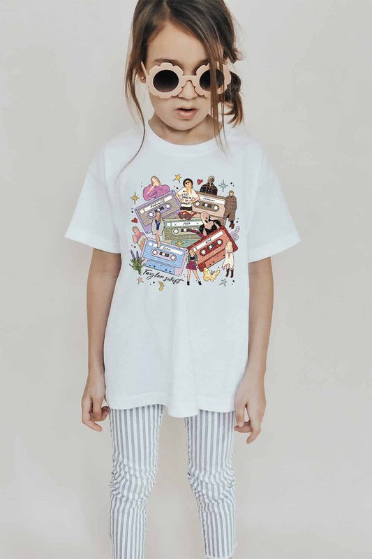 Taylor Lavender Tapes Kids Graphic Tee