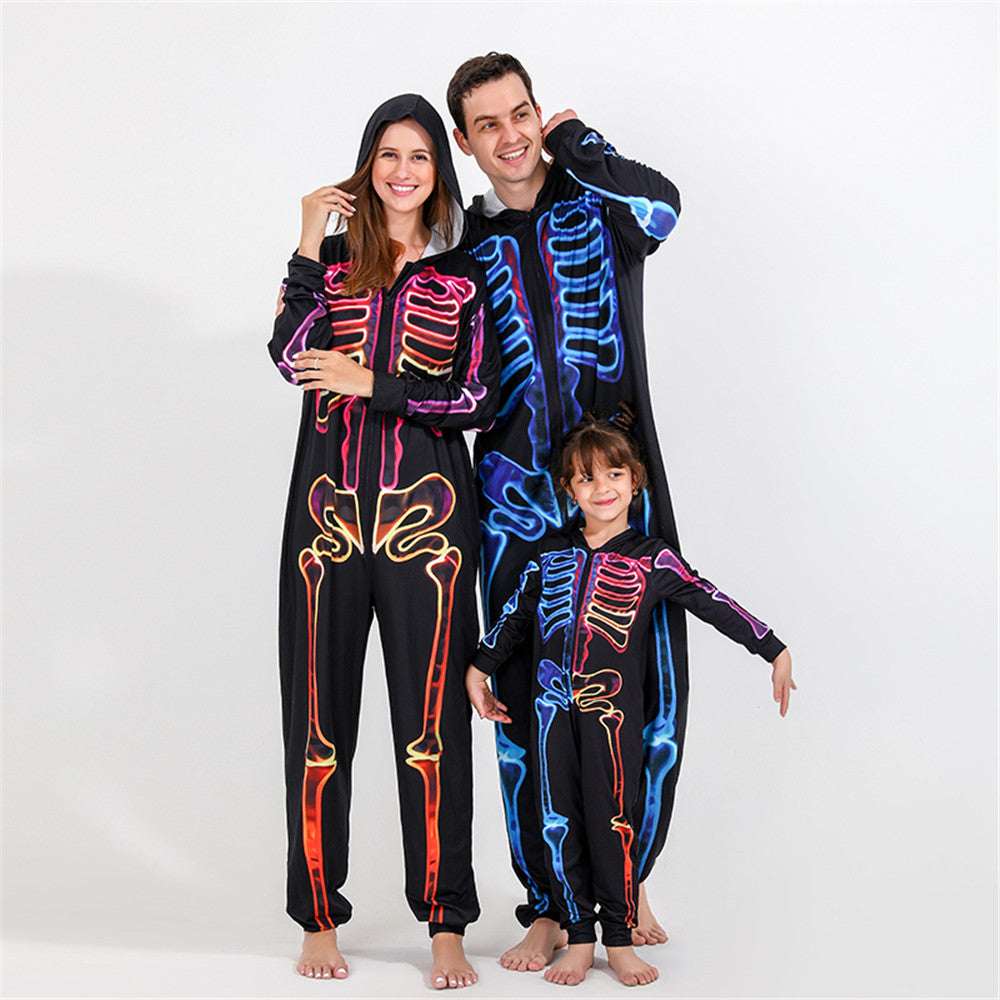 European And American New Family Pajamas Halloween Set