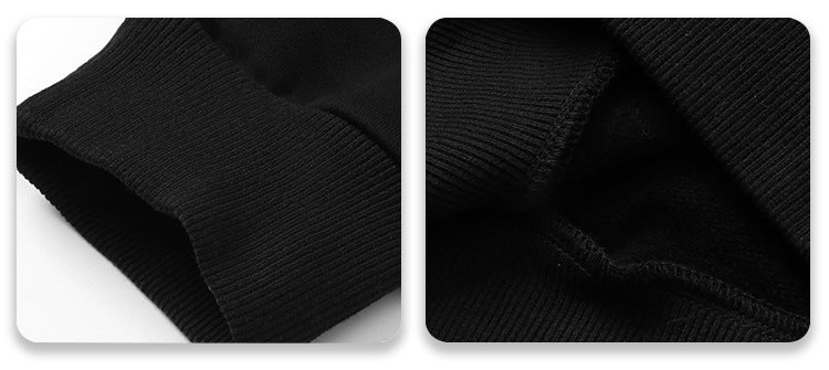 Mens Retro Pixel Loose Top Zip Long Sleeve Hoodie