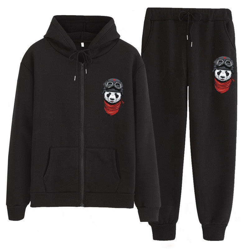 Winter Zip Hoodie Two Piece Set