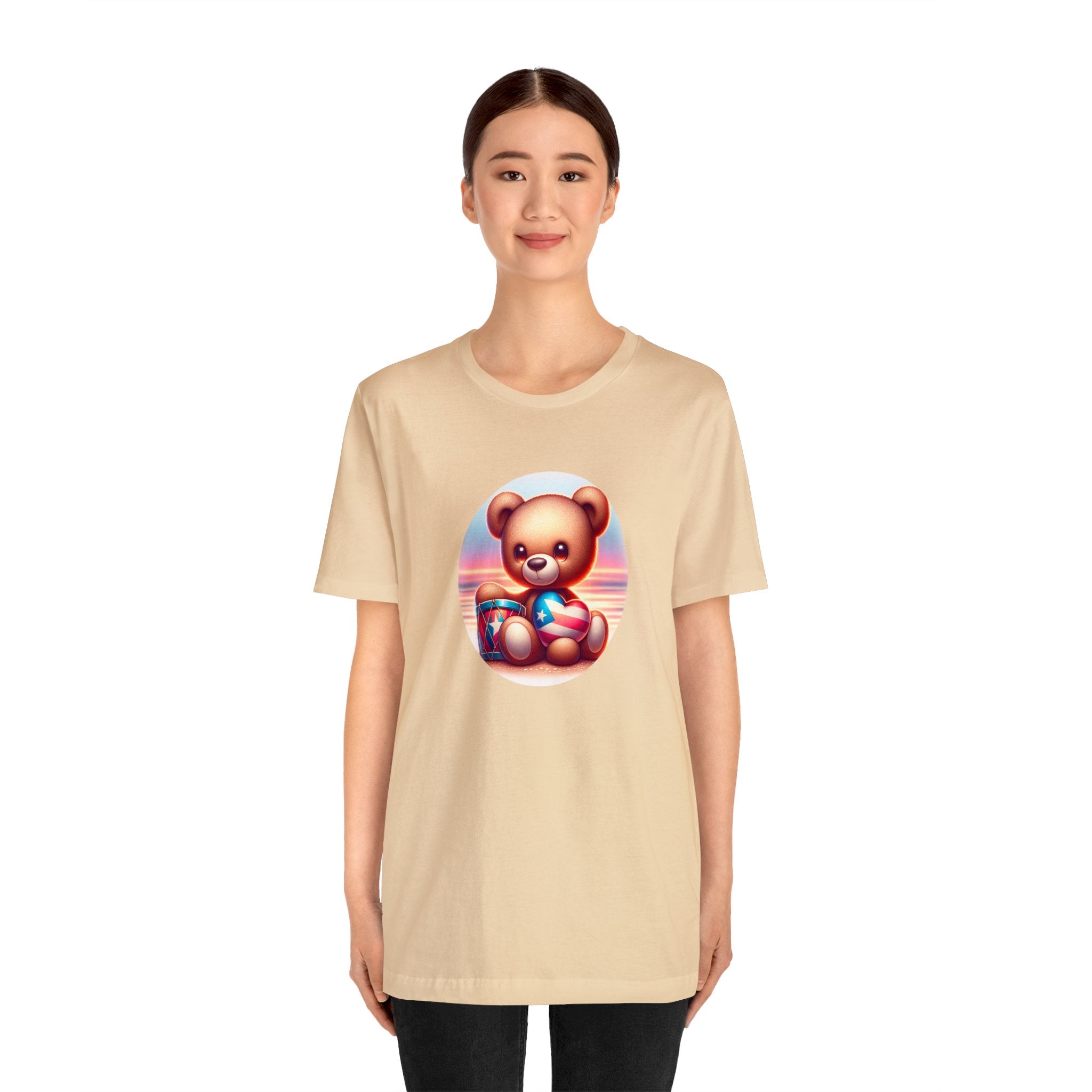 Sunset Teddy Love PR- Unisex Jersey Short Sleeve Tee