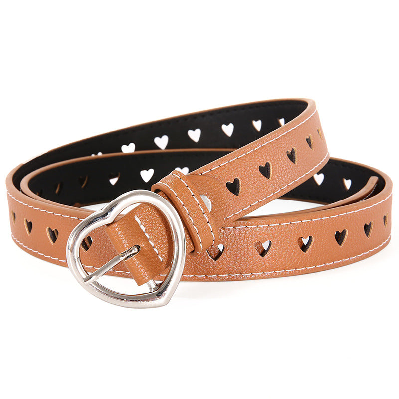 Simple And Versatile Girls Leather Belt