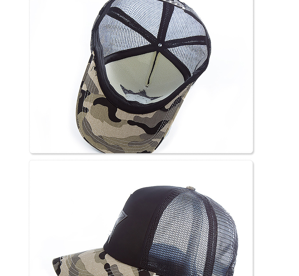 Pentagram Baseball Cap Camouflage Sun Hat Casual Hat Sun Hat Korean Men and Women Cap