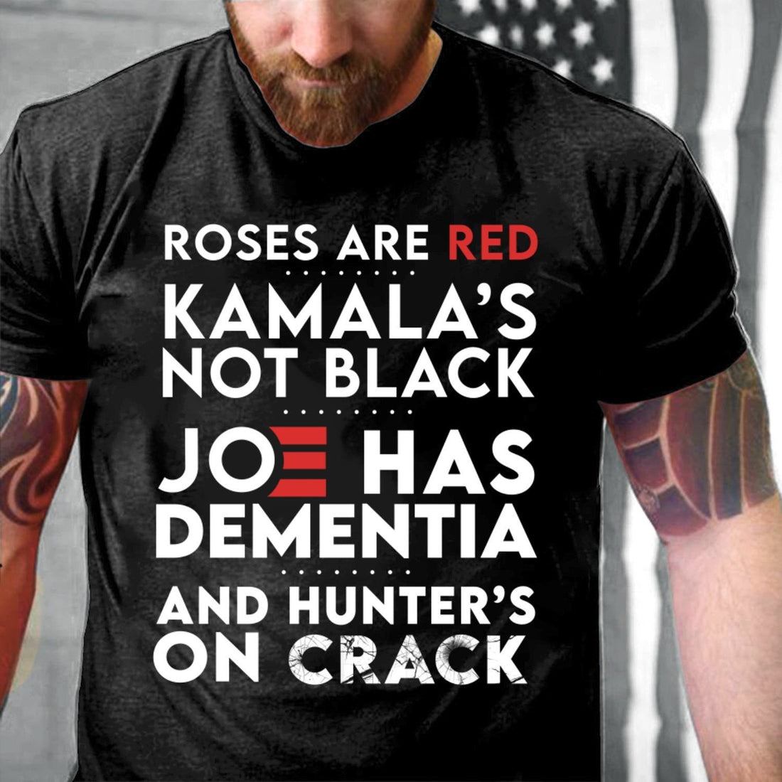Rose Is Red Camara Not Black Joe Has Dementia T-shirt