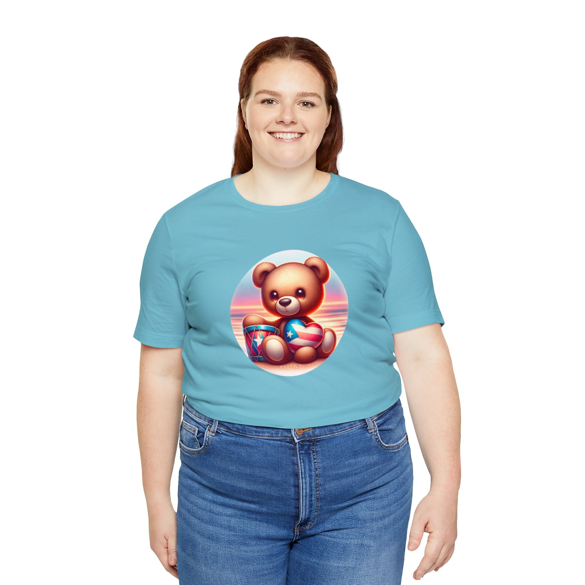 Sunset Teddy Love PR- Unisex Jersey Short Sleeve Tee