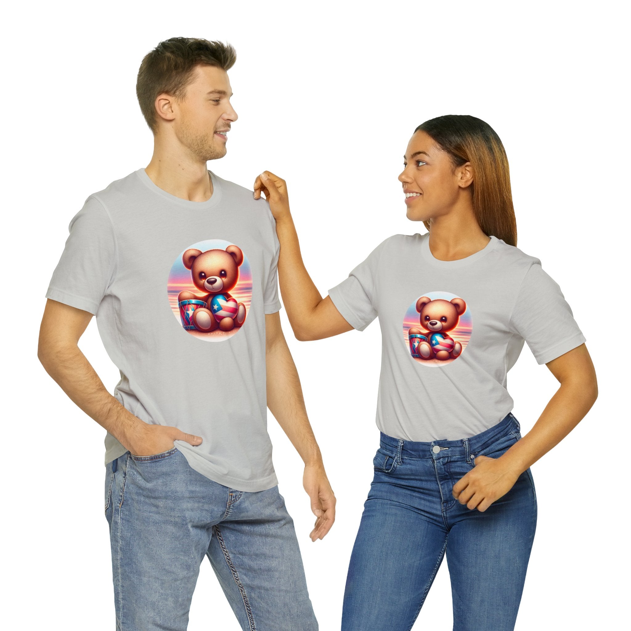 Sunset Teddy Love PR- Unisex Jersey Short Sleeve Tee