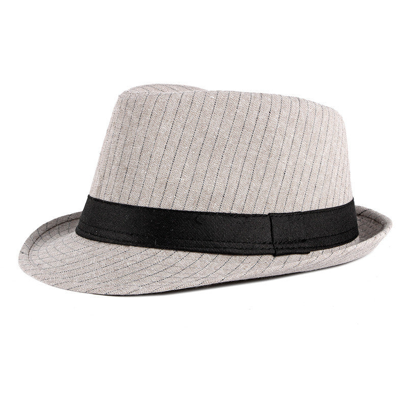 Classic Striped Fedora