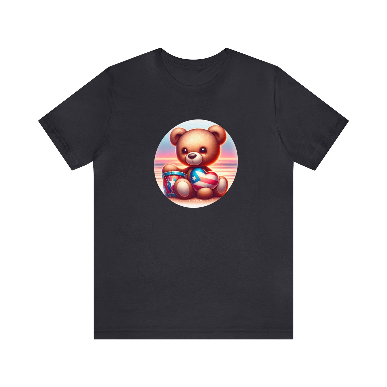 Sunset Teddy Love PR- Unisex Jersey Short Sleeve Tee