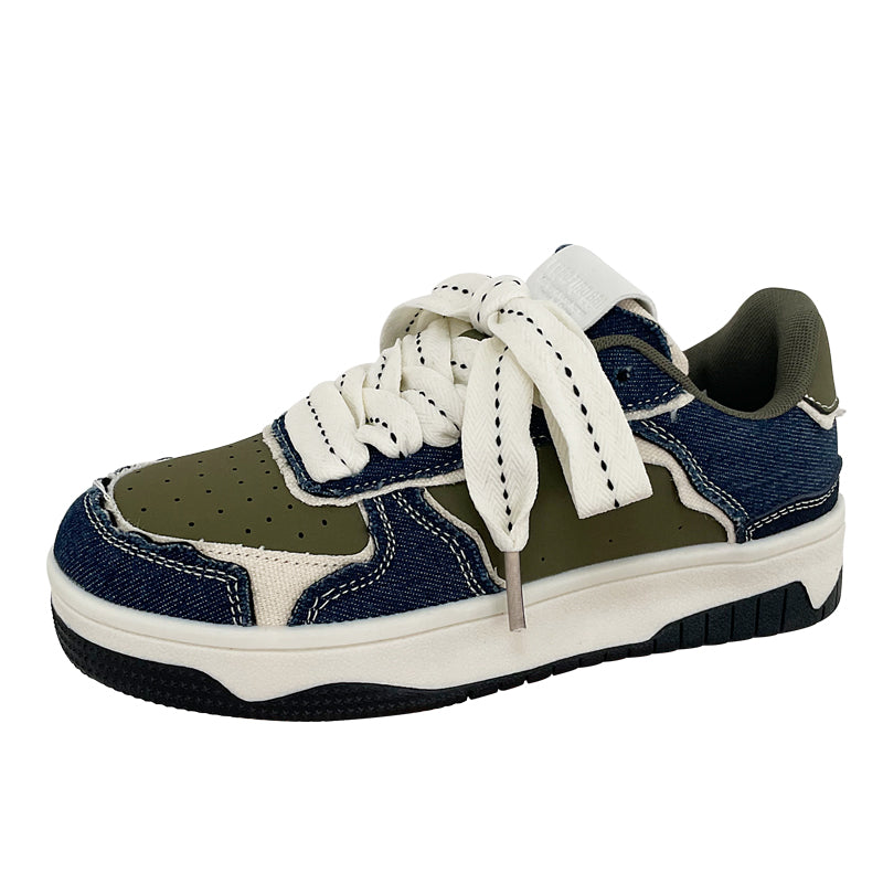 Fashion Denim Blue Casual Sneakers