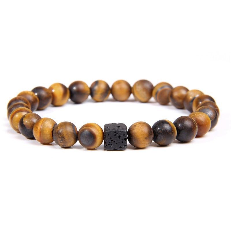 Natural Yellow Tiger Eye Bracelet For Men