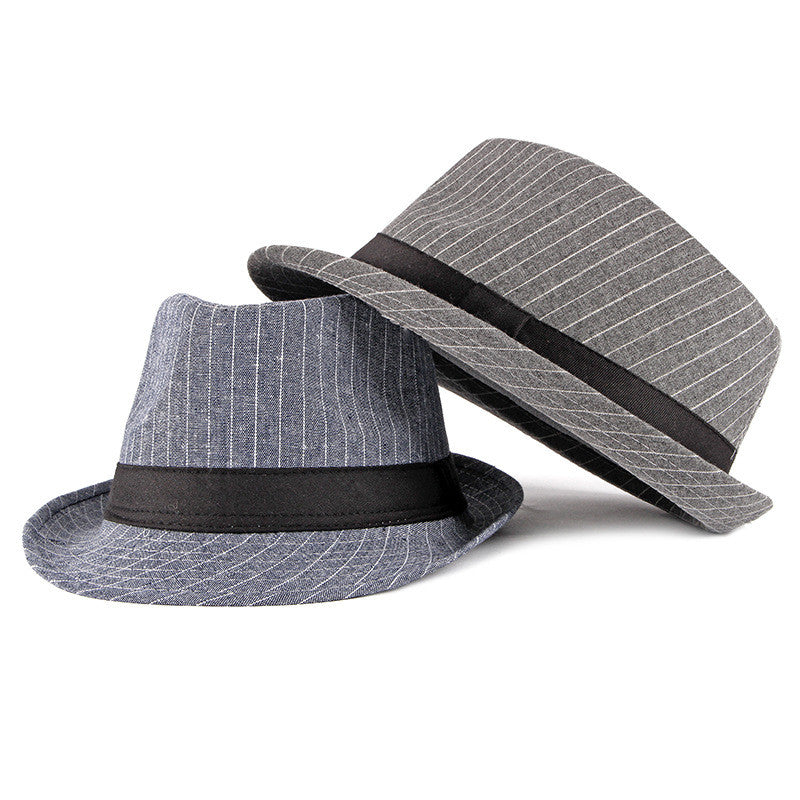 Classic Striped Fedora