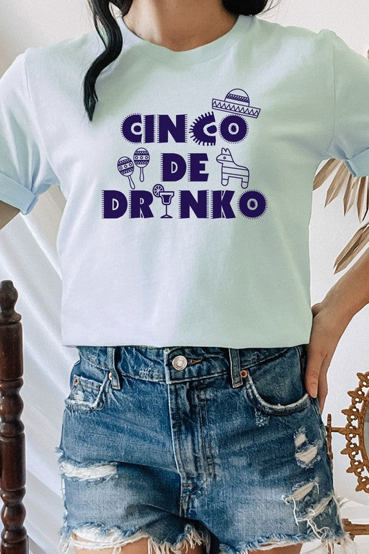 Cinco De Drinko Party Celebration Graphic Tee